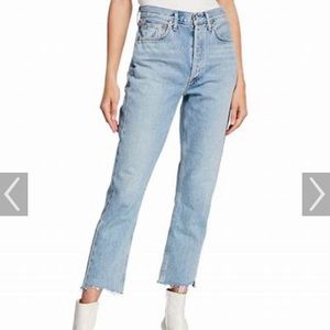 Agolde jeans size 30 Riley High rise crop